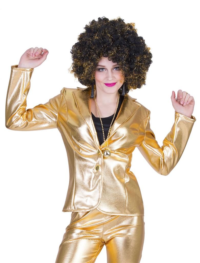 Jas Disco-Fever Goud Vrouwen Jas Disco-Fever Goud Vrouwen