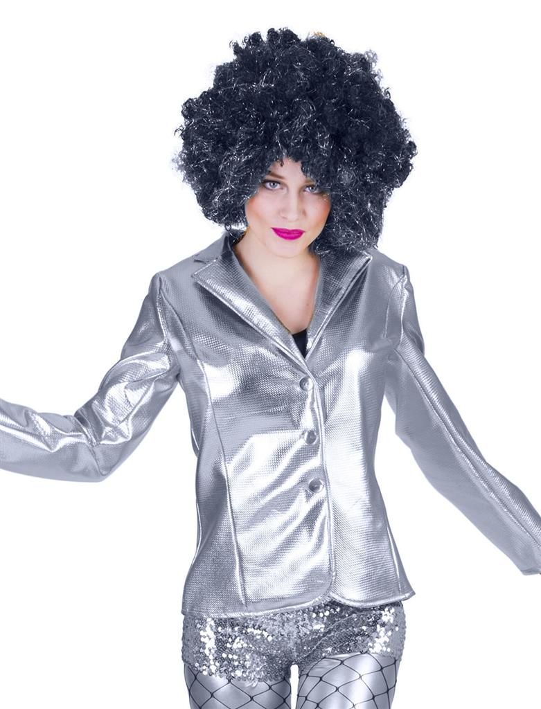 DiscoFever Jacke Silber Damen