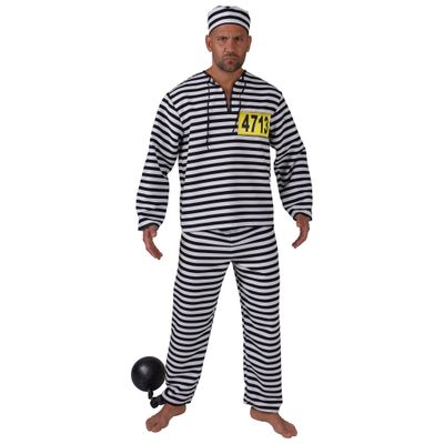 Hinter Gittern Sträfling Chris 2-tlg. Herren