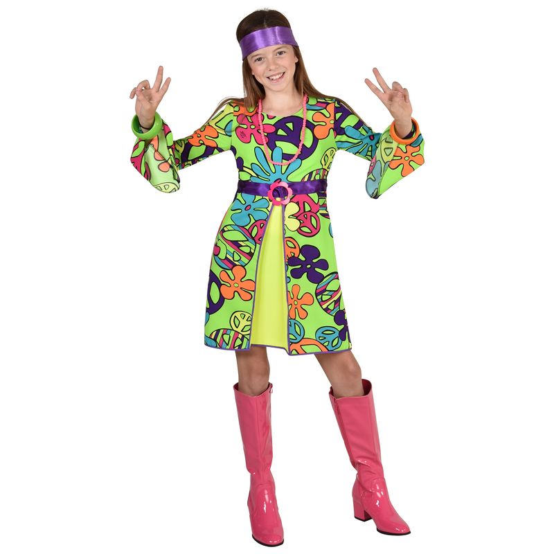 Kleid Peace Blumen Mädchen