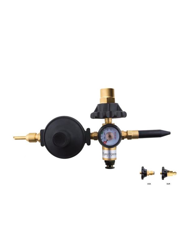 Dubbele messing regelaar met touwsnijder