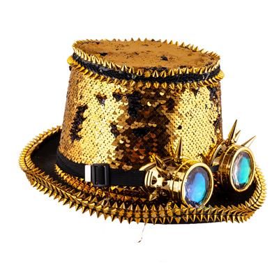 Zylinder Steampunk mit Brille