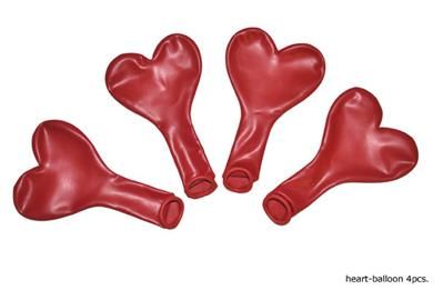 4 Herzen Luftballons
