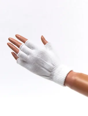 Strickhandschuhe Weiß