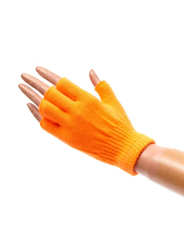 Handschoenen zonder vingers oranje