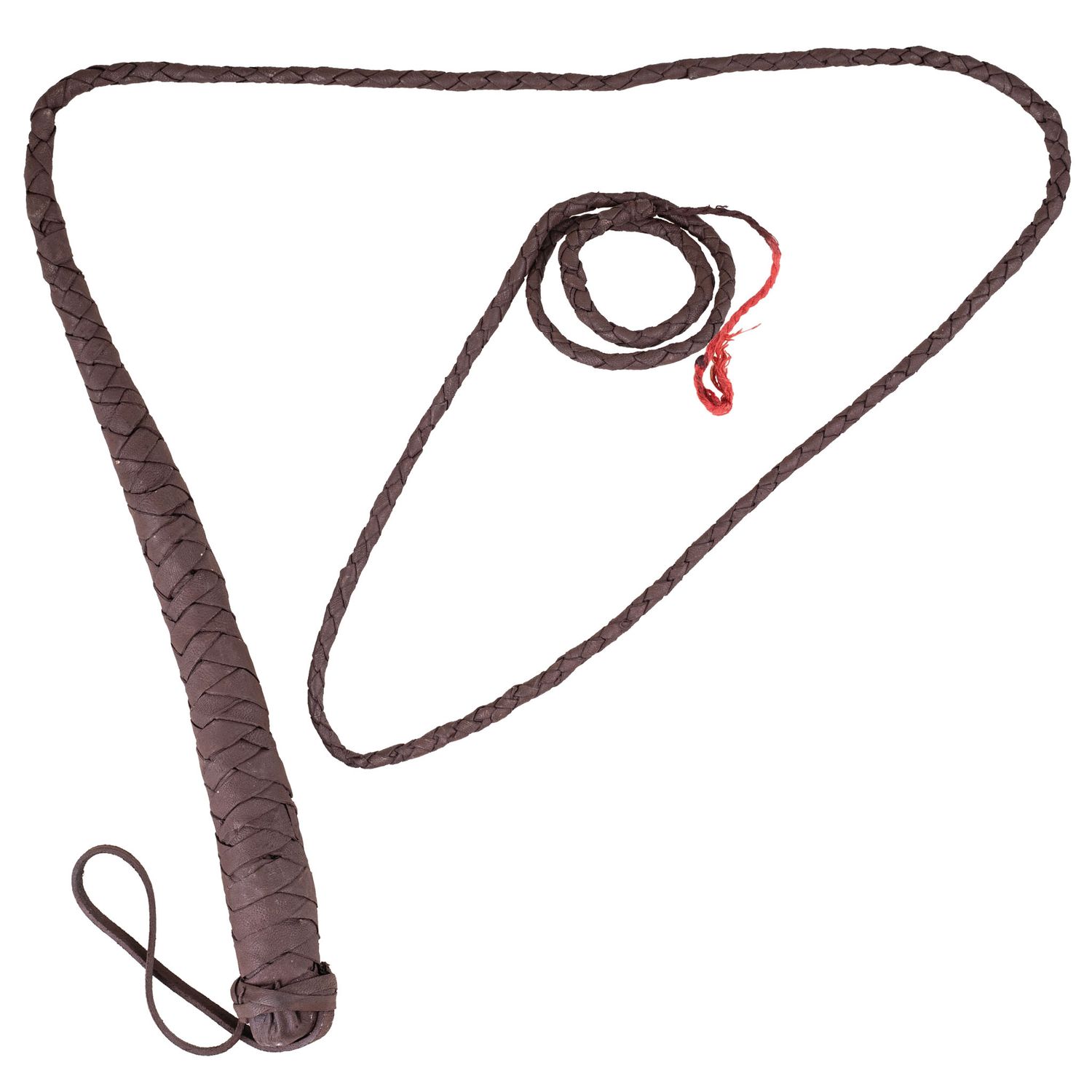 Peitsche Leder Braun 180cm