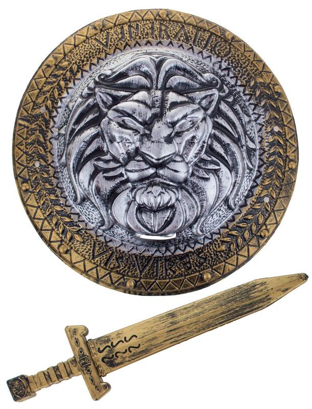 Schild Lion 45cm schwert 48cm