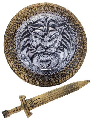 Schild Lion 45cm schwert 48cm