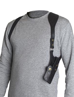 Schouderholster lederlook zwart Schouderholster lederlook zwart
