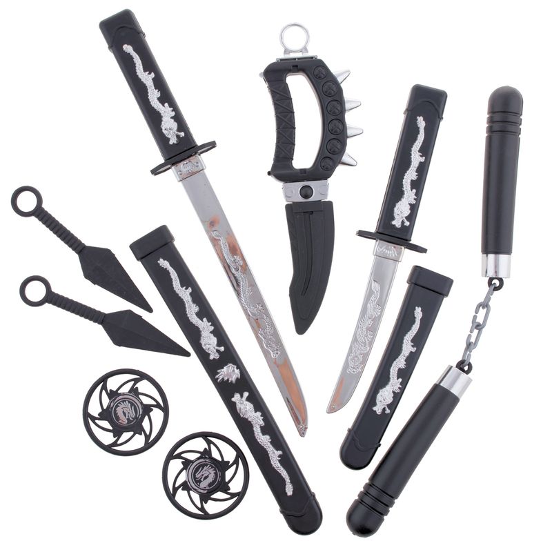 Waffen-set Ninja 10St.