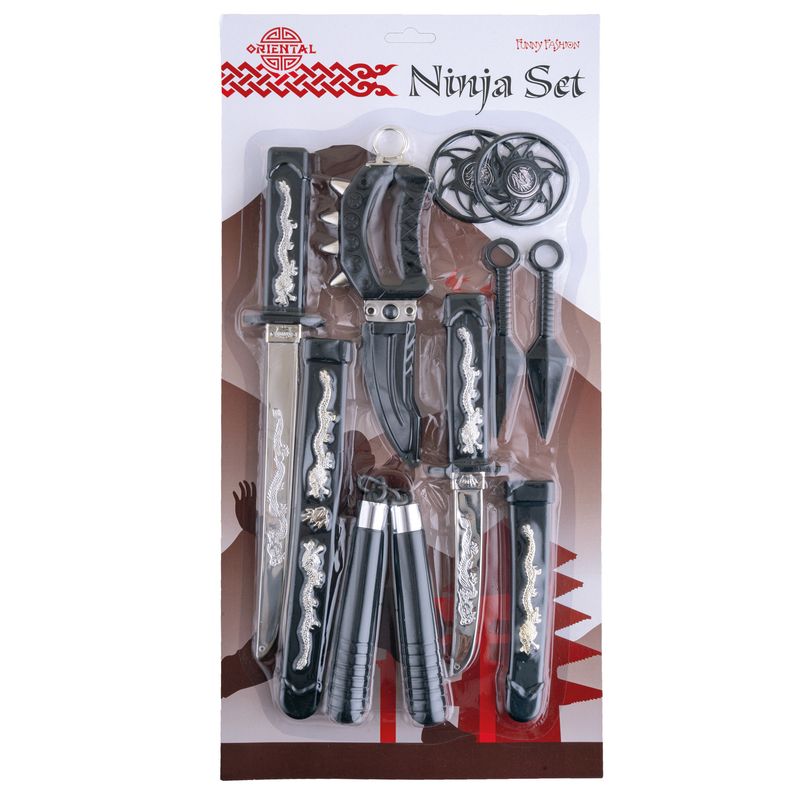 Waffen-set Ninja 10St.