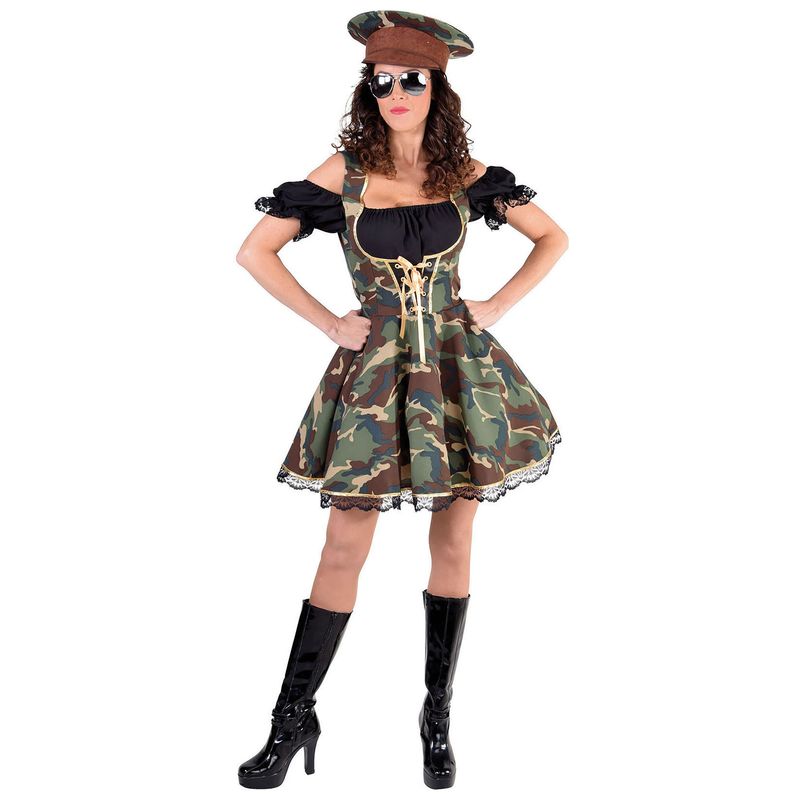 Kleid Offiziersdame Camomuster