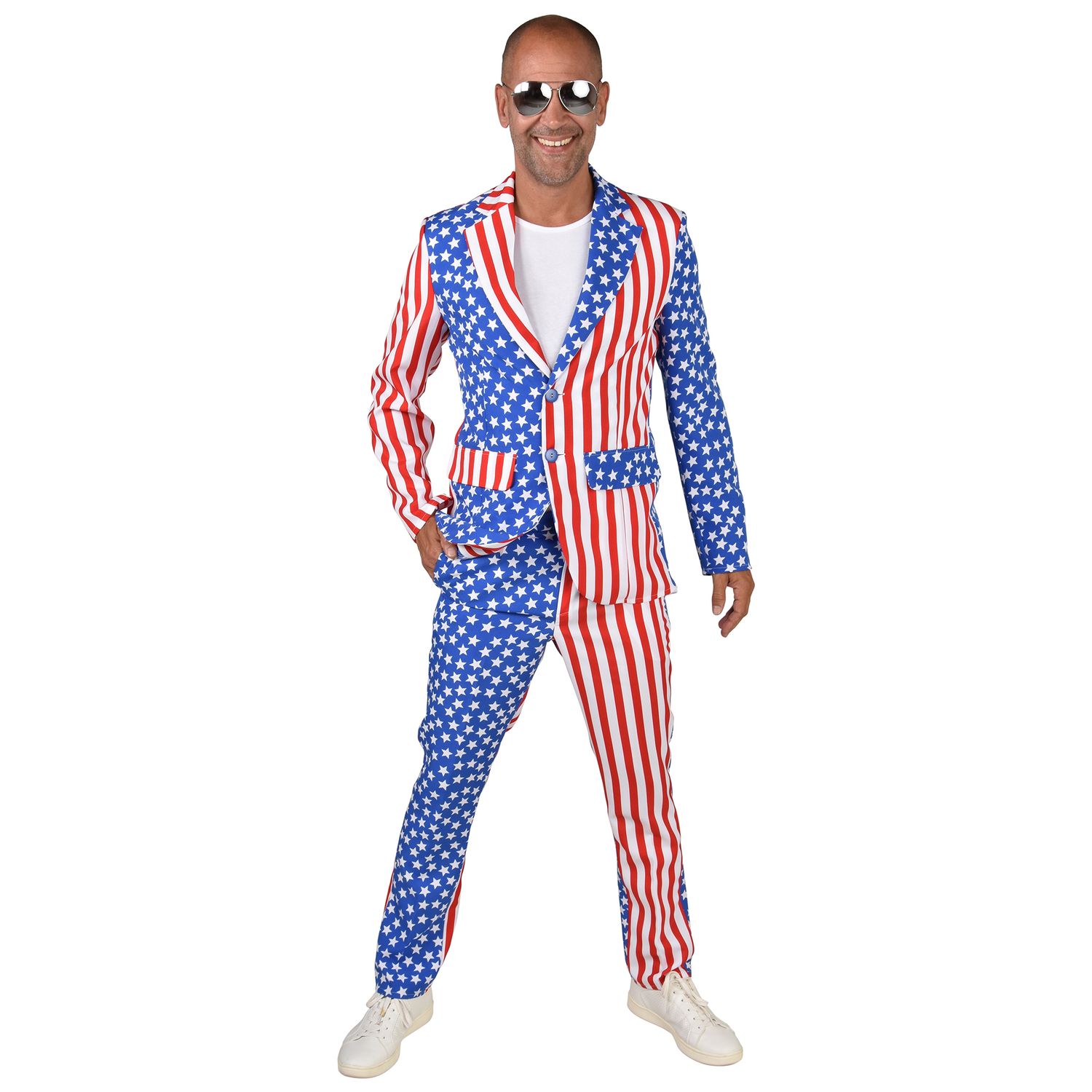 Anzug Stars & Stripes USA 2-tlg. Männer Anzug Stars & Stripes USA 2-tlg. Männer