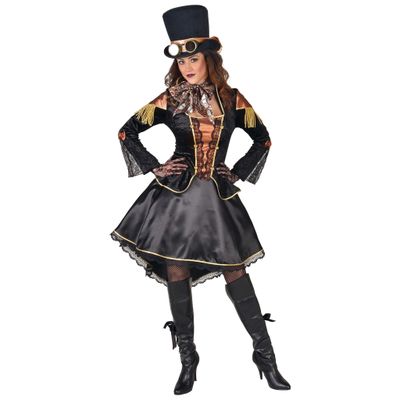 Jurk Showgirl Abigail Zwart/Goud