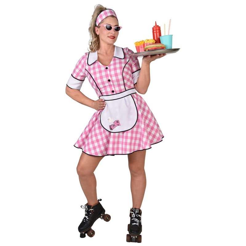 Jaren 50 diner serveerster 3-dlg. Vrouwen Jaren 50 diner serveerster 3-dlg. Vrouwen