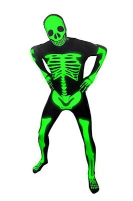 Glow skeleton morphsuit