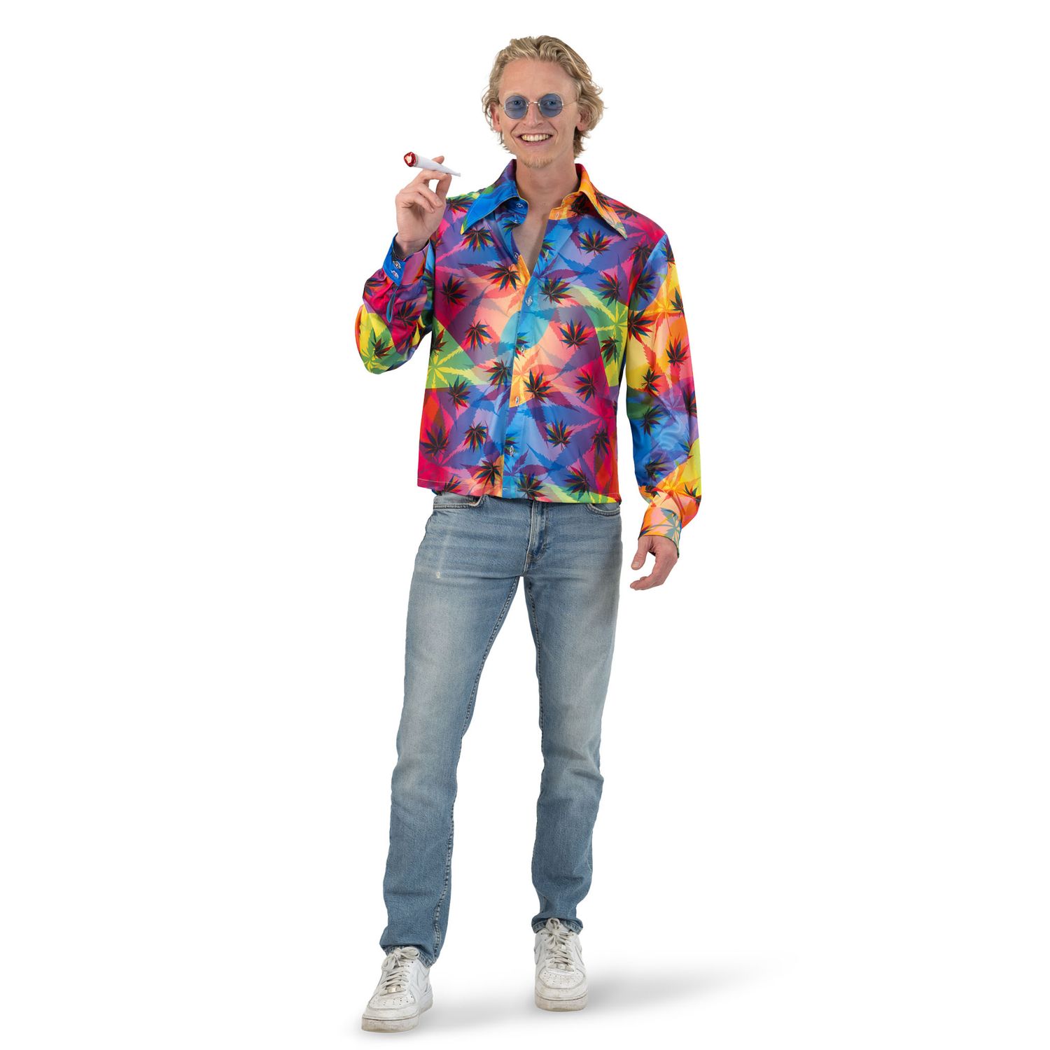 Hemd Hippy Weed Herren