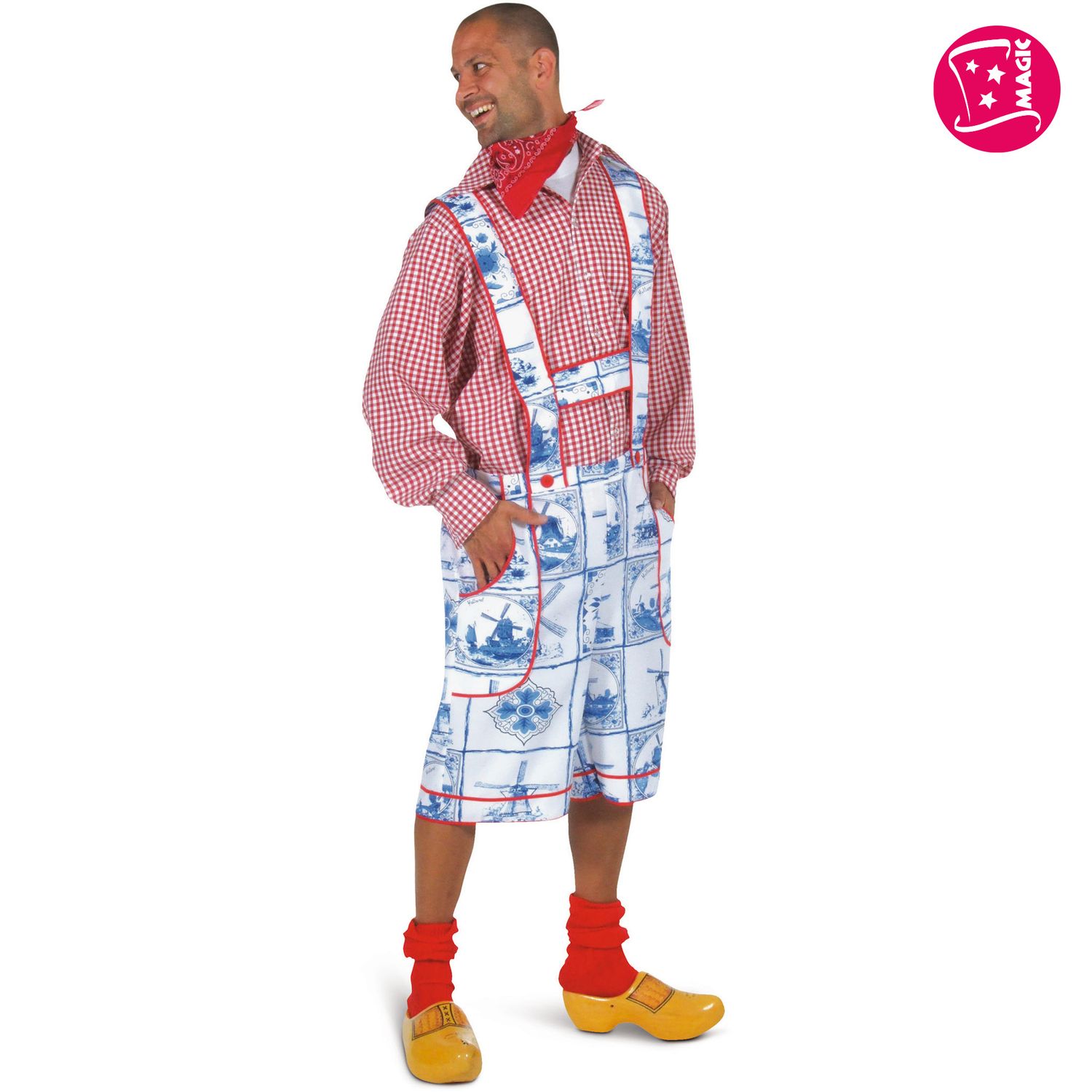 Tirolerhose mit Hosenträger Delftblau