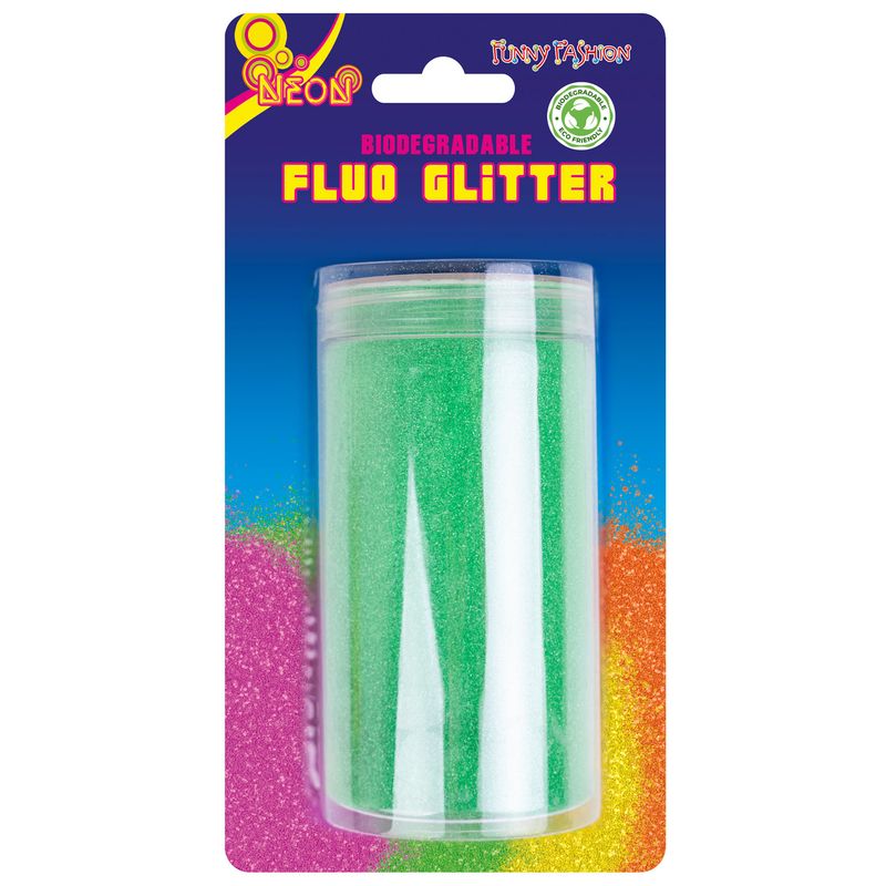 Glitter 200gr Fluo 4 Farben