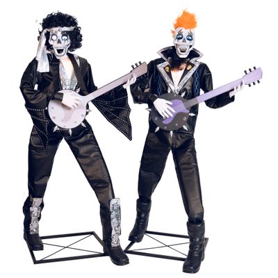 Punkrock-Skelett-Duo 185cm Animatronic Punkrock-Skelett-Duo 185cm Animatronic