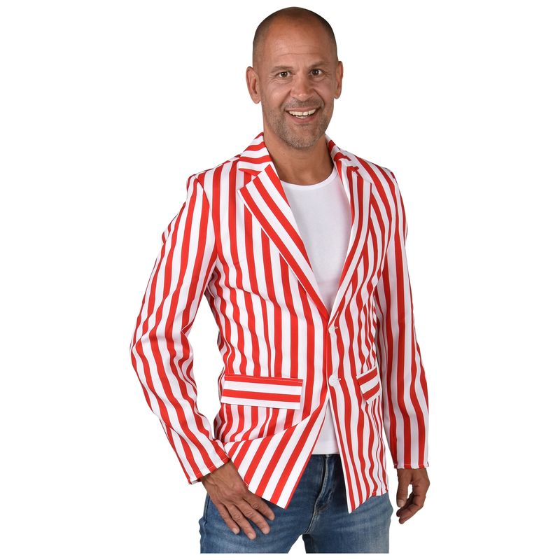 Colbert Poppins Rood/Wit Mannen Colbert Poppins Rood/Wit Mannen