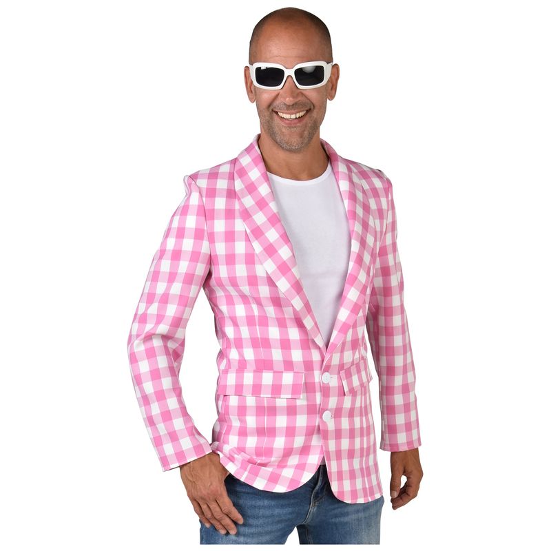 Colbert Kenny Geruit Roze Mannen Colbert Kenny Geruit Roze Mannen