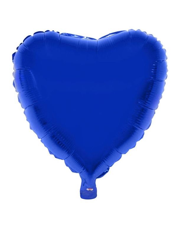 Folienballon 46cm Herz Blau