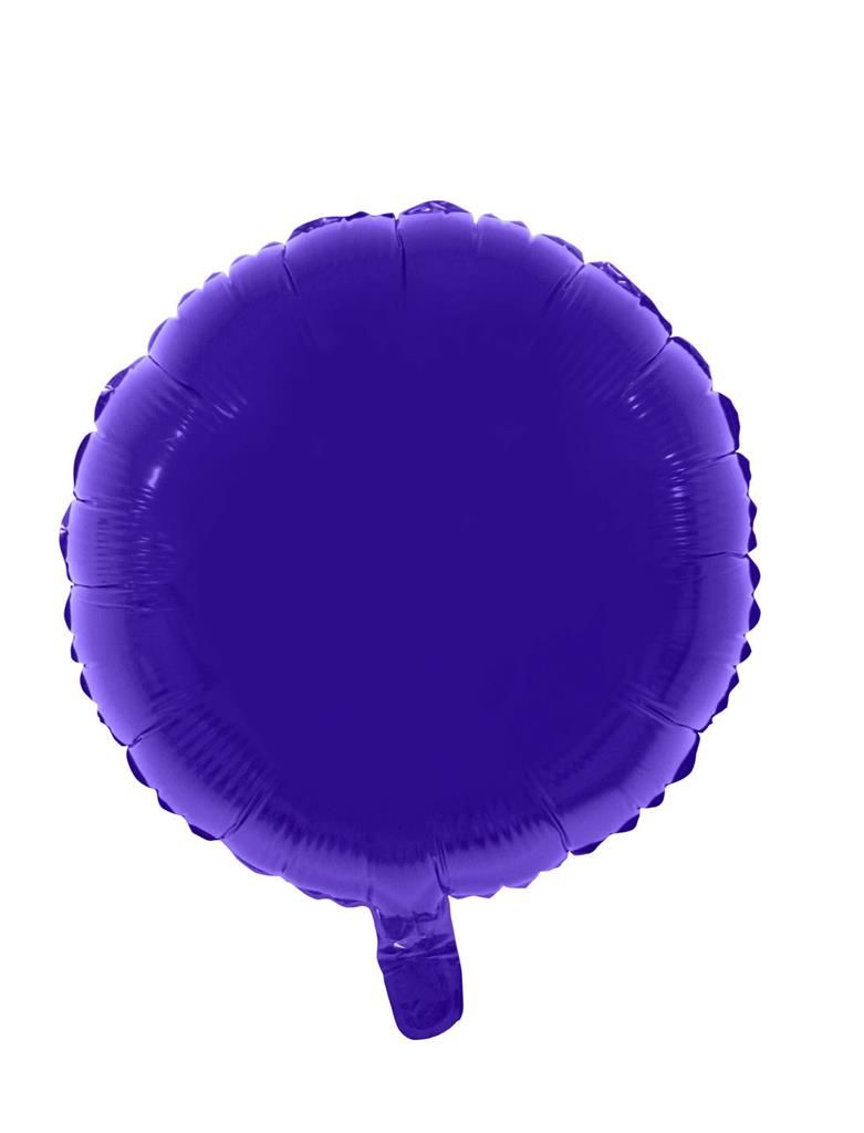 Folieballon 46cm Rond Paars Folieballon 46cm Rond Paars