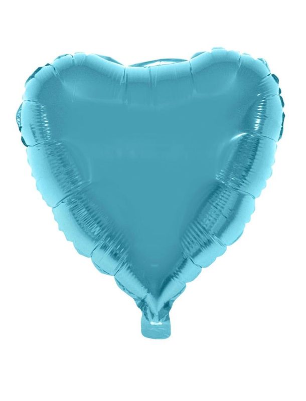 Folienballon 46cm Herz Hellblau