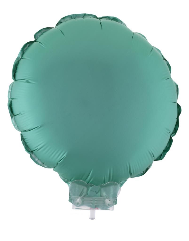Folieballon 28cm Met Stokje Rond Chroom Groen Folieballon 28cm Met Stokje Rond Chroom Groen