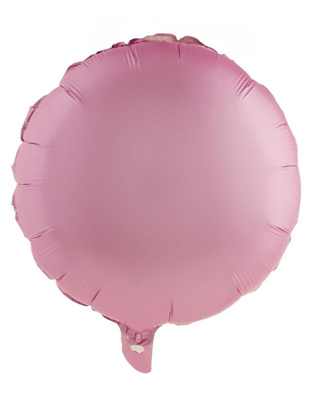 Folienballon 46cm Rund Chrome Rosa