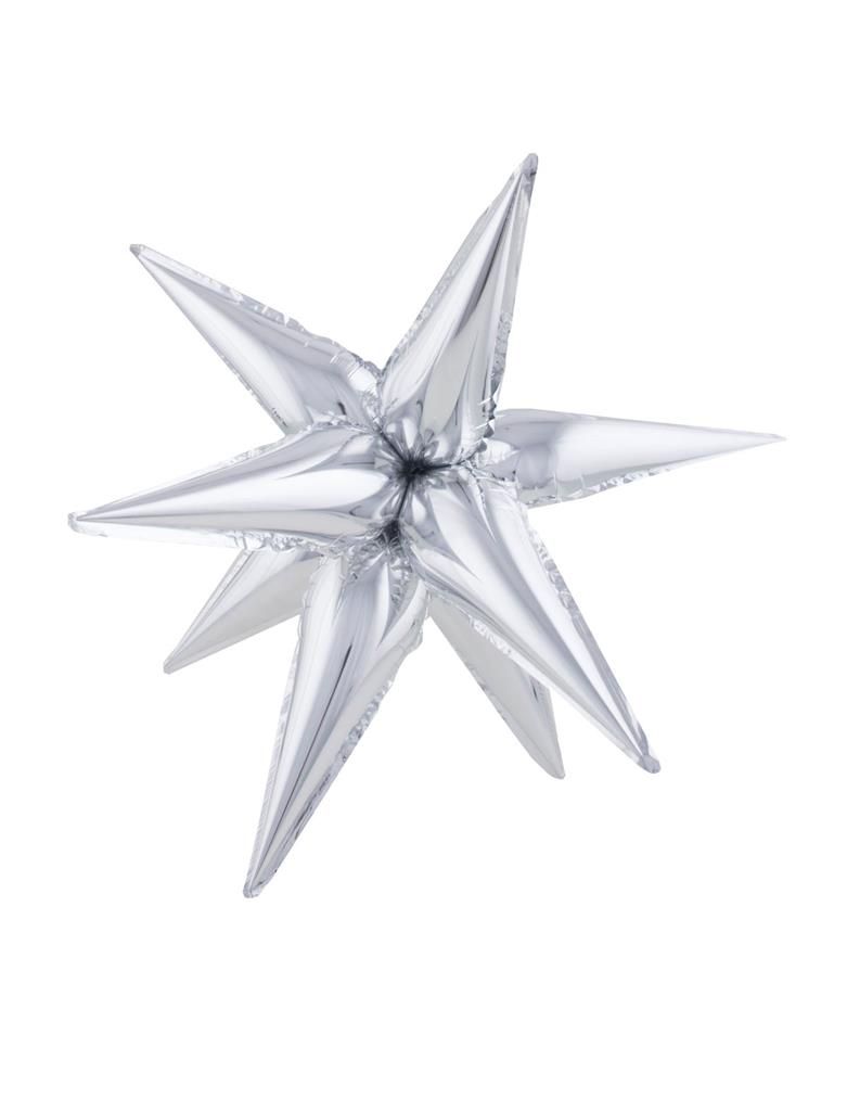 Folieballon 66cm Ster Zilver Folieballon 66cm Ster Zilver