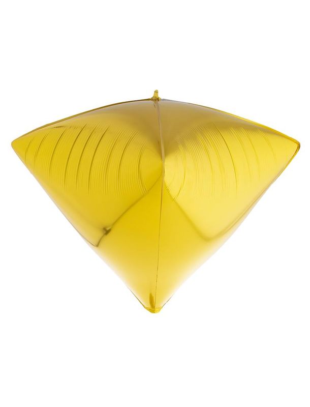 Folienballon 61cm 3D Diamant Gold