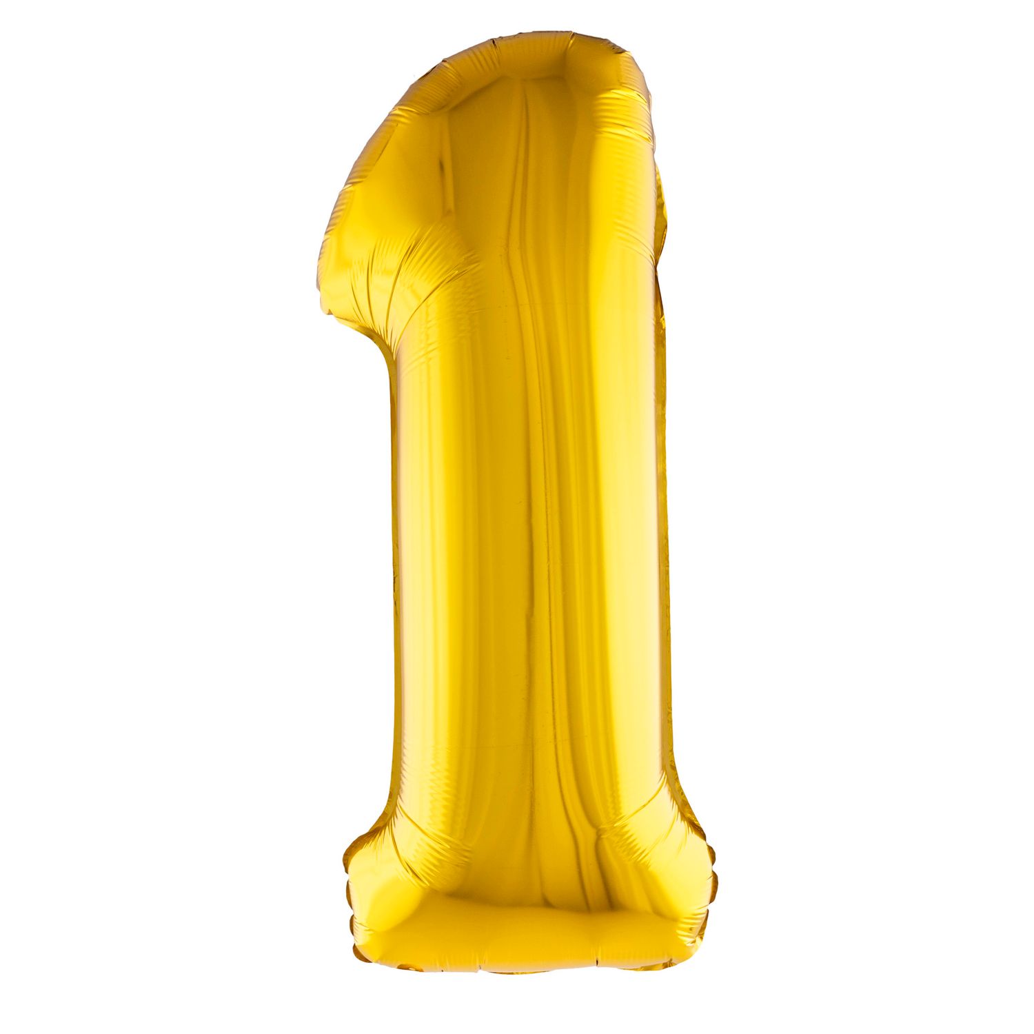 Folienballon 81cm Zahl 1 Gold
