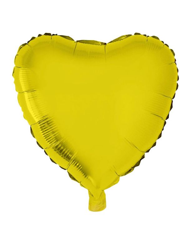 Folienballon 46cm Herz Gold