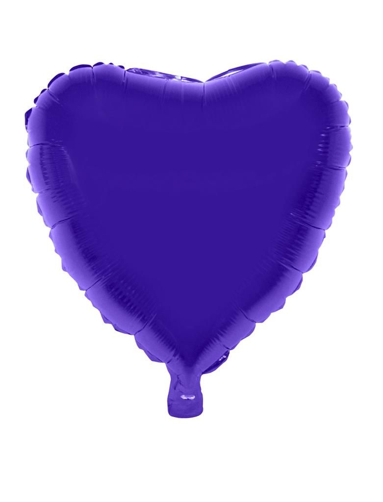 Folieballon 46cm Hart Paars Folieballon 46cm Hart Paars