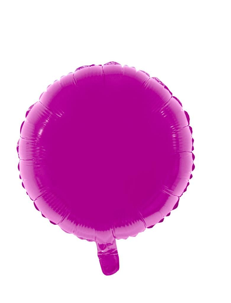 Folienballon 46cm Rund Fuchsia