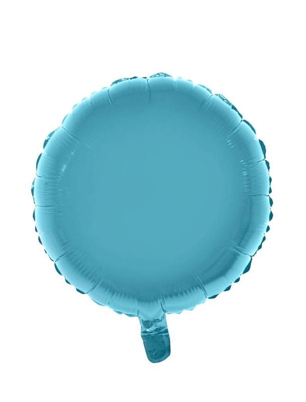 Folienballon 46cm Rund Hellblau