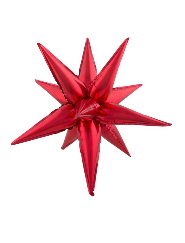 Folienballon 54cm Stern Rot