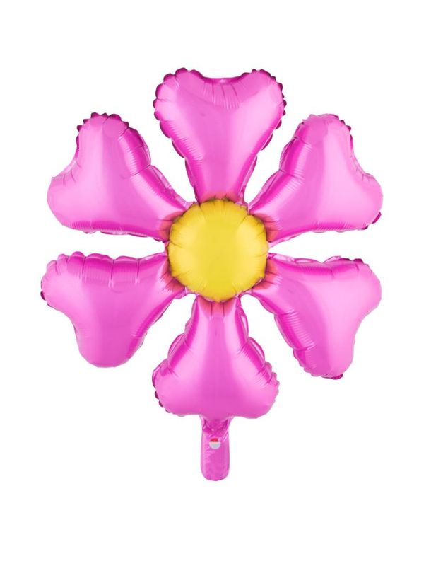 Folienballon 54cm Blume Rosa