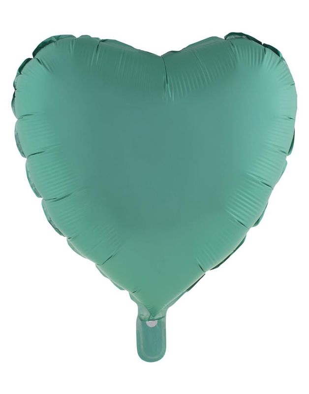 Folienballon 46cm Herz Chrome Grün