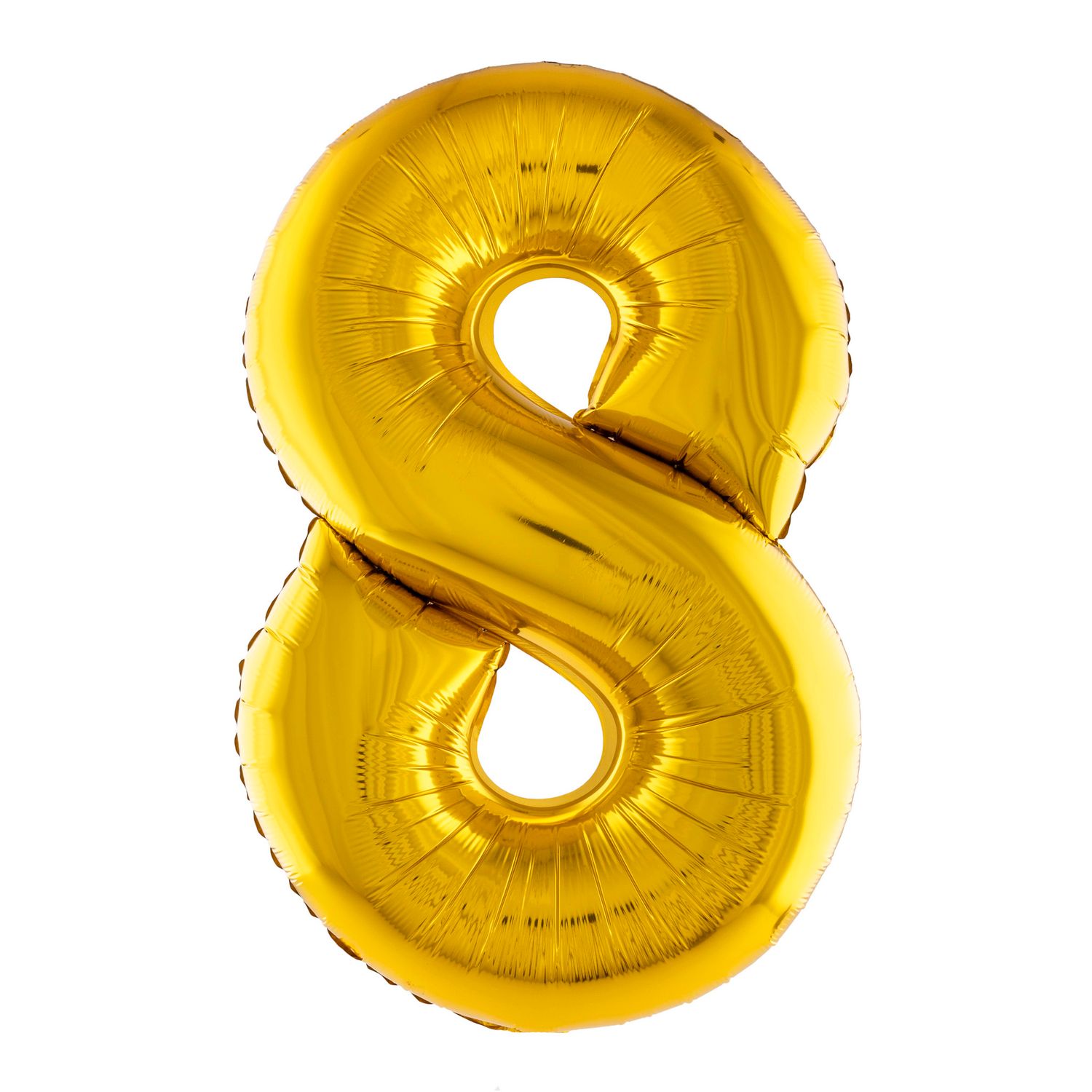 Folienballon 81cm Zahl 8 Gold Folienballon 81cm Zahl 8 Gold
