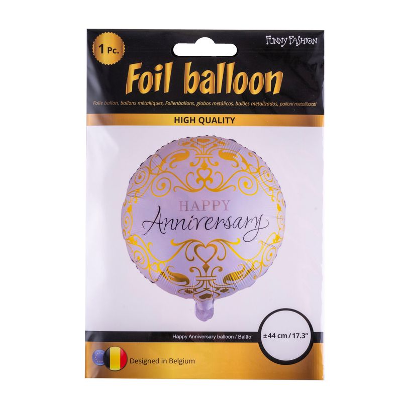 Folienballon Happy Anniversary 44cm