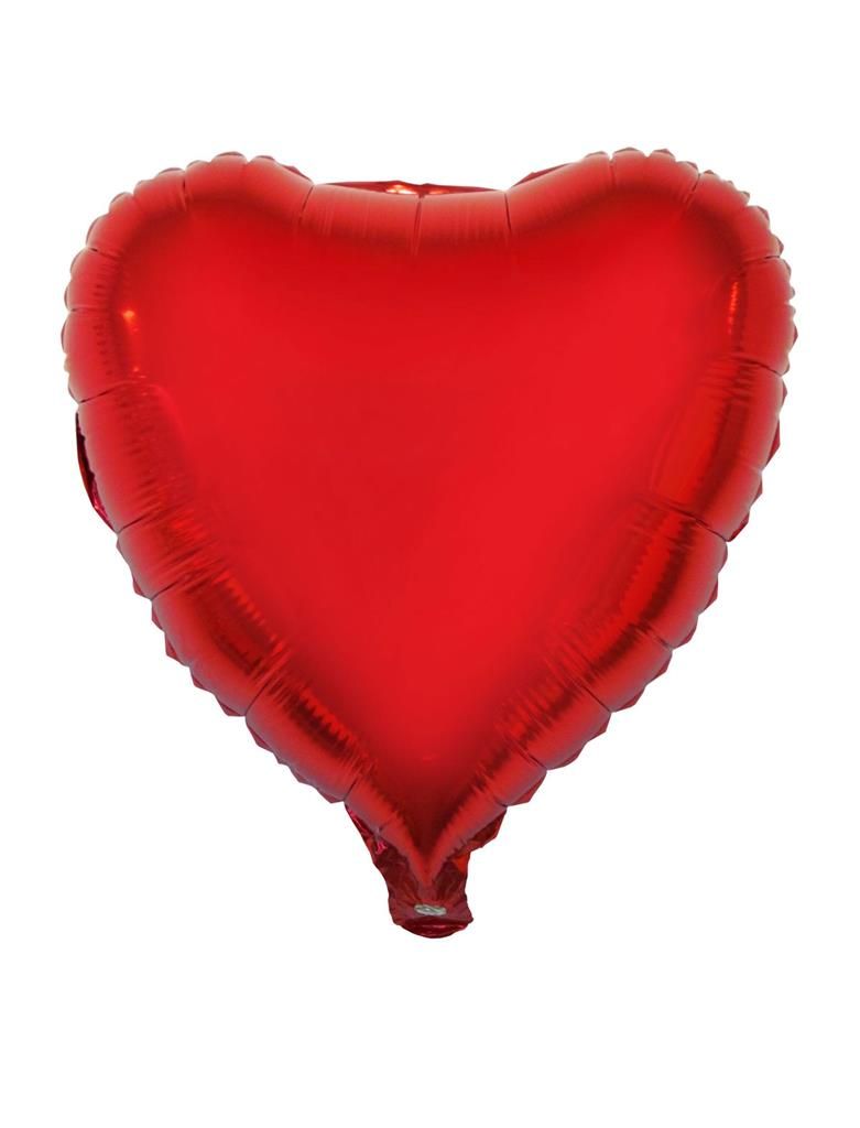 Folieballon 46cm Hart Rood Folieballon 46cm Hart Rood