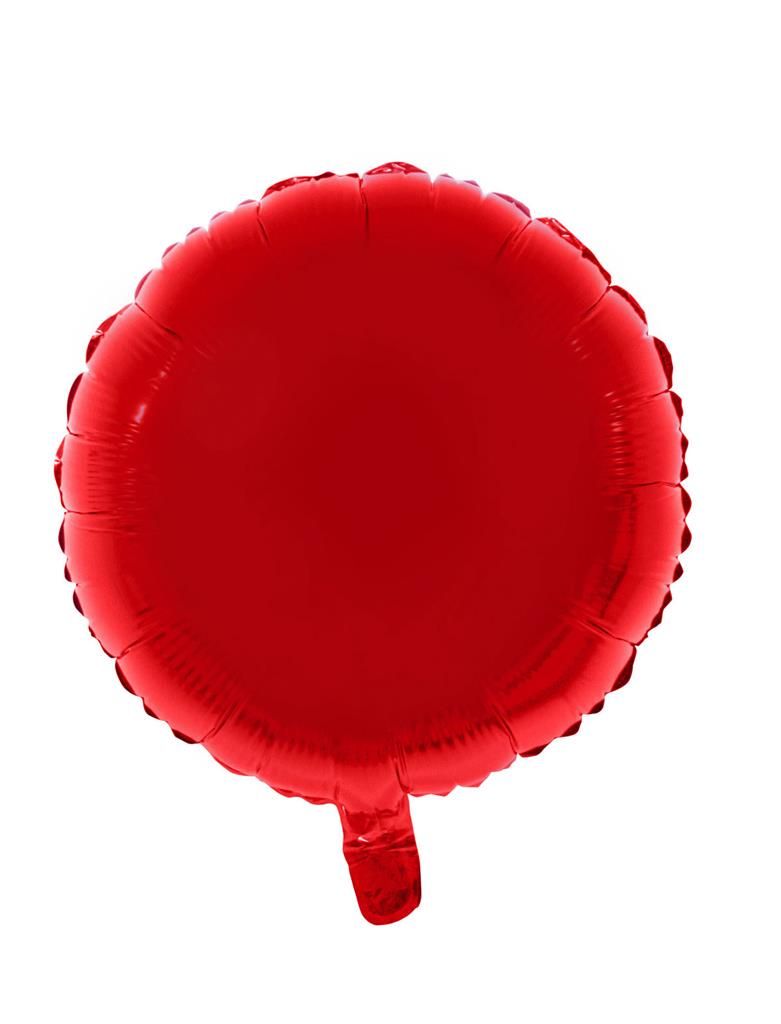 Folienballon 46cm Rund Rot