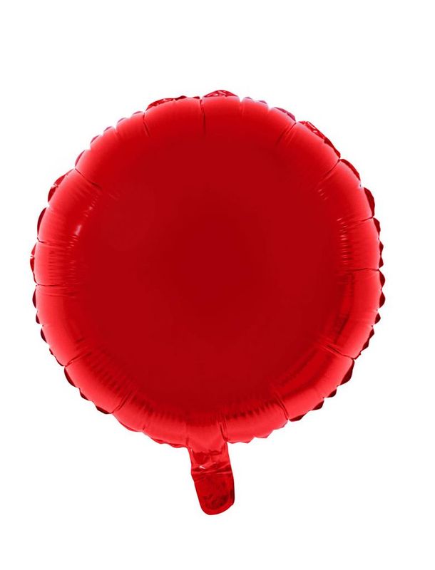 Folienballon 46cm Rund Rot