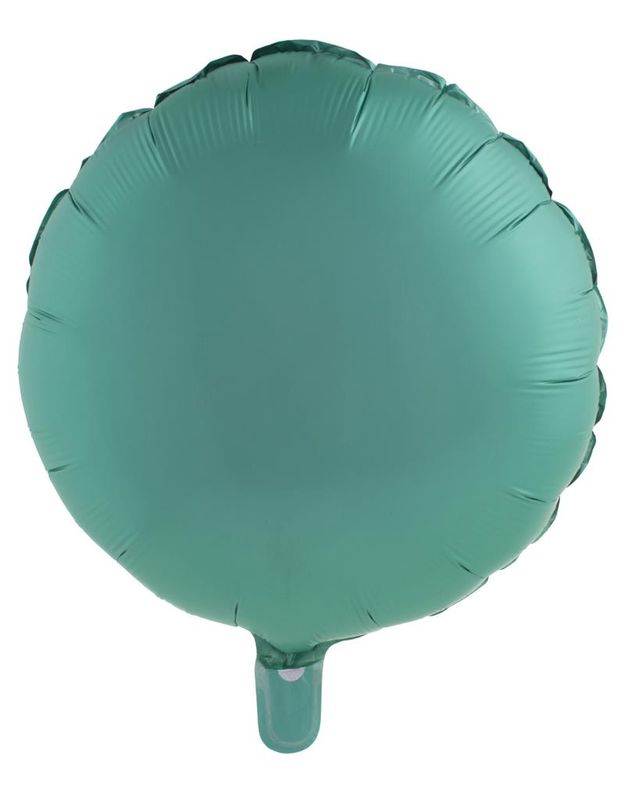 Folienballon 46cm Rund Chrome Grün