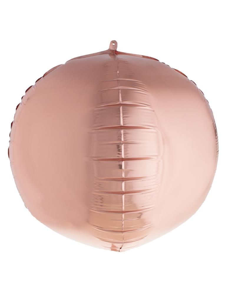 Folieballon 46cm 3D Bol Vormig Rosé