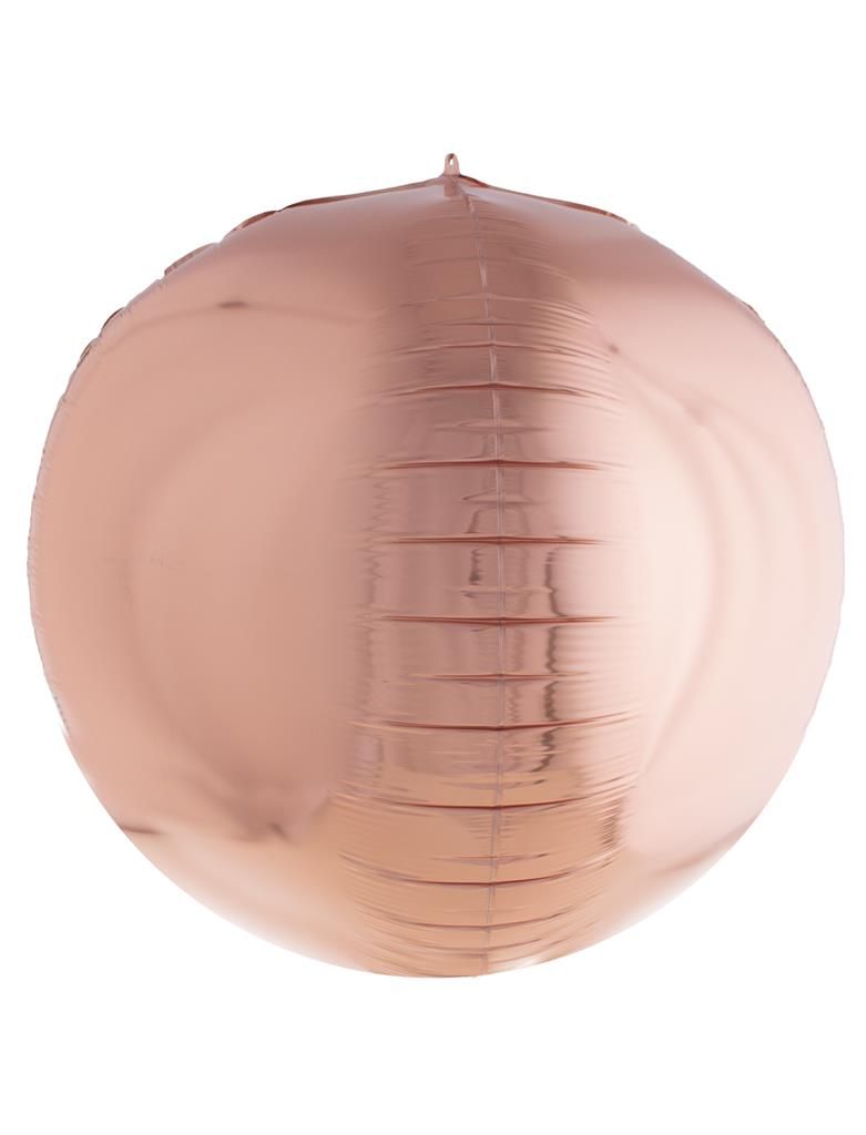 Folieballon 81cm 3D Bolvormig Rosé Koper