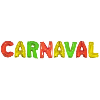 Ballonnenset 41cm Carnaval Rggr Met Lint 5m